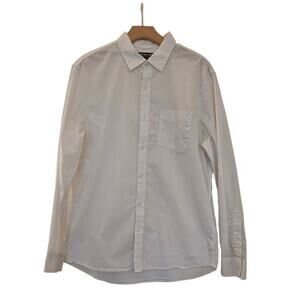 Michael Kors Men's White Collared Button-down